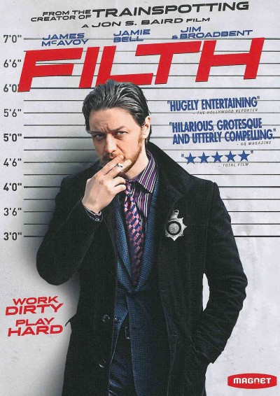 Filth [DVD videorecording] / Magnet Releasing presents ; a Steel Mill Pictures and Logie Pictures production ; in association with Maven Pictures, Film House Germany AG ; produced by Ken Marshall, Jon S. Baird, Trudie Styler, Jens Meurer, Celine Rattray, Will Clarke, James McAvoy, Christian Angermayer, Mark Amin, Stephen Mao ; written and directed by Jon S. Baird.